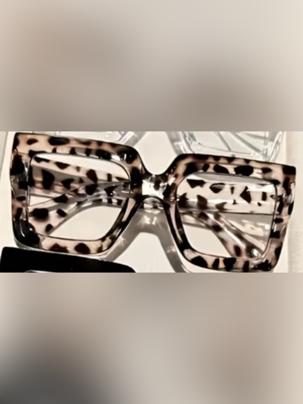 Tortoiseshell Glasses-Inspired Decorative Accent - Brown Tortoise